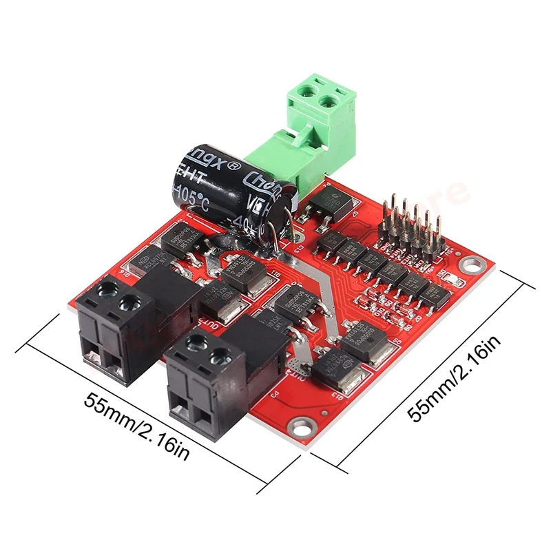 L298 DC Motor Driver Module 160W 7A 12V 24V Dual H Bridge Motor Speed Controller DC 6.5V-27V PWM Motor Regulator Board Module