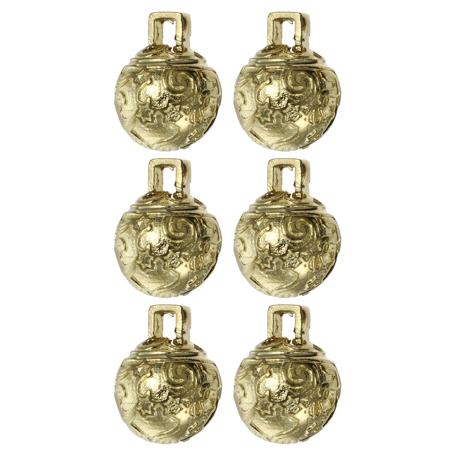 

6 Pcs Brass Bells Small Gold Copper Craft Vintage Christmas Decorations DIY Jingle Bell Supplies Handmade Crafts Sewing