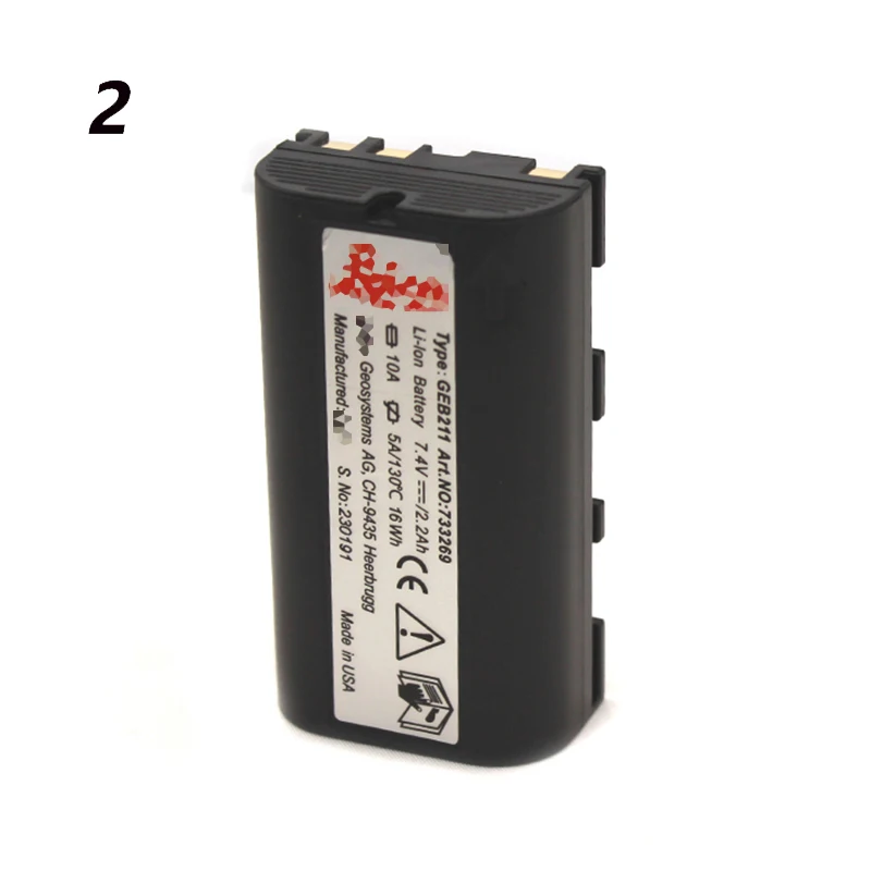 

2 литий-ионные аккумулятора GEB211 для тахеометров Leic TPS1200 TS1200/02/06/09/11/12/16 iCR50/60/70/80