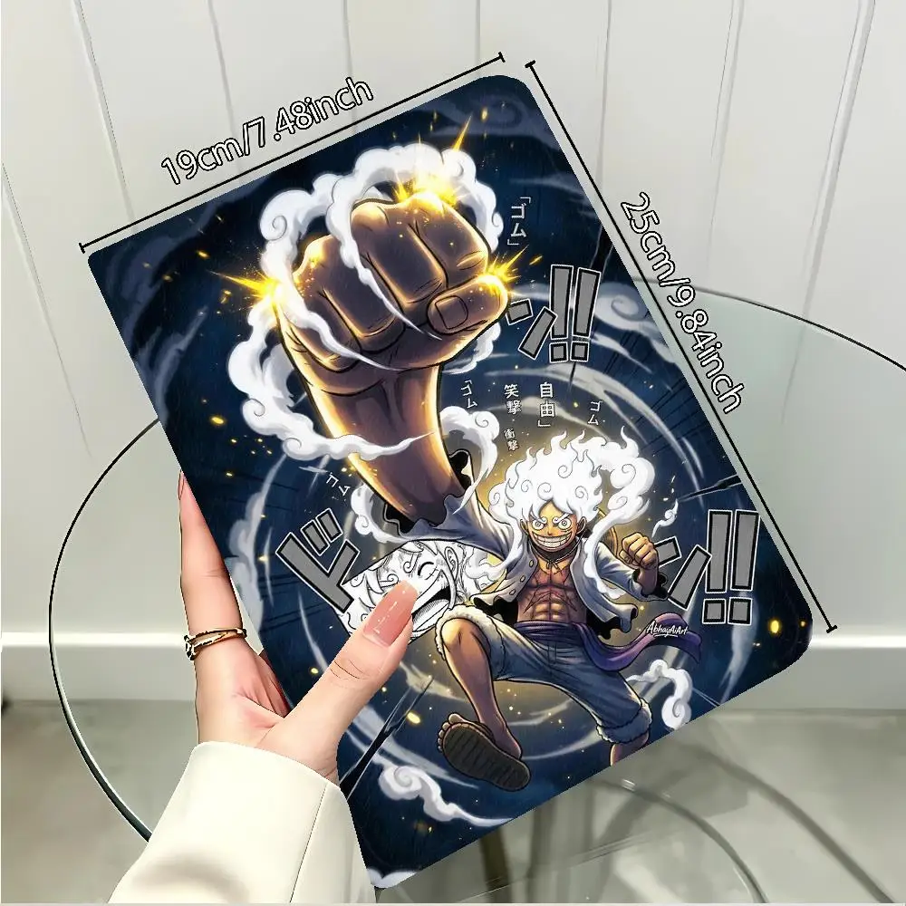 One Piece Anime with Pencil Slot Case for Apple iPad Pro11 13 10th 7/8/9th Air 11 13 M4 M3 M2 A16 2026 Air 4/5/6th