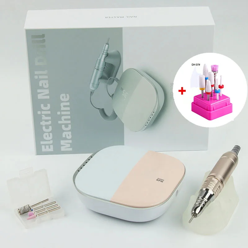 Hoge kwaliteit elektrische nagelboormachine 35000 RPM elektrische vijl HD-display Metalen manicurepen Professionele nageldraaibank Schuurmachine