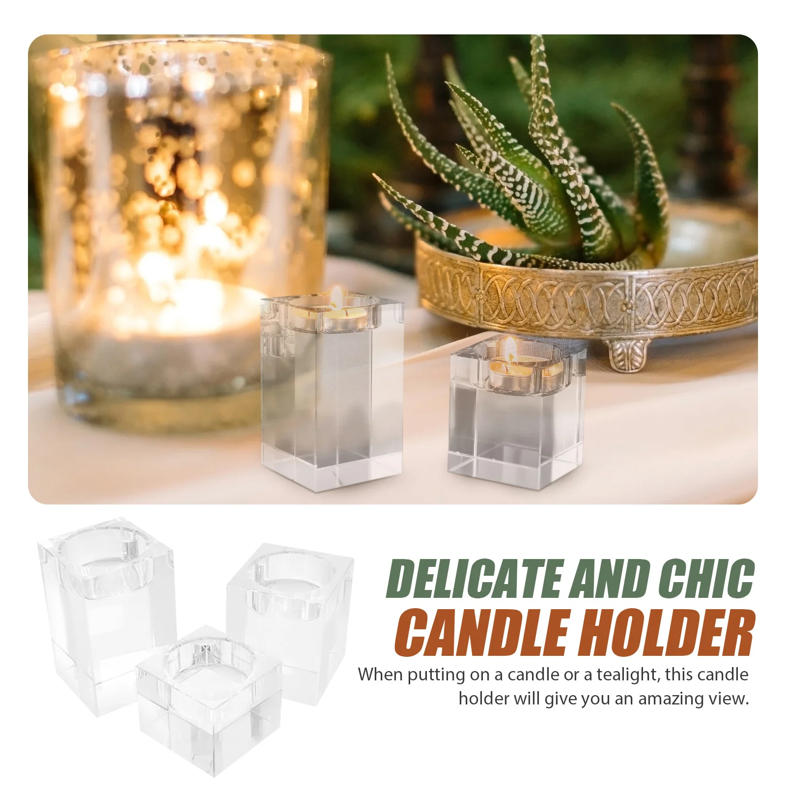 3 قطعة كريستال نذري Tealight أصحاب الجدول محور ديكور المنزل الزفاف عيد الميلاد حامل شموع حامل