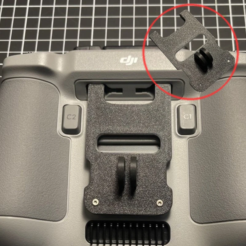 1PCS DJI RC 2 Remote Controller Bracket Plate 3D Printed Black Mount Holder Adapter Board for DJI Mini 4 Air 3 Drone Accessories