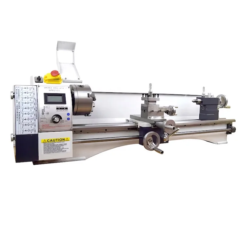 Mini Metal Lathe Machine 7"x12" 550W Variable Speed 50-2500 RPM 3 Jaw Chuck for Metalworking Turning Drilling Threading