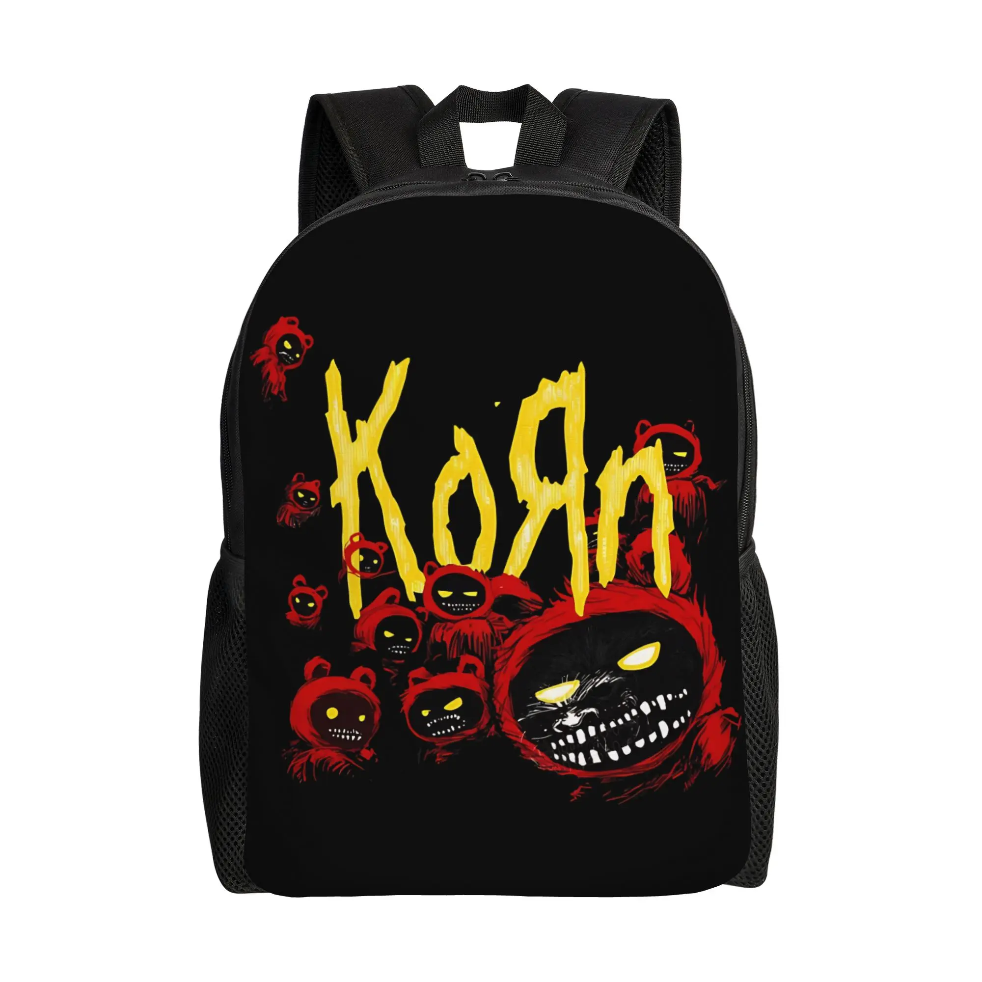 

Korn Europe And UK Tour 2026 Backpack Student Pattern Backpacks Polyester Style School Bags Outdoor Style Colorful Rucksack
