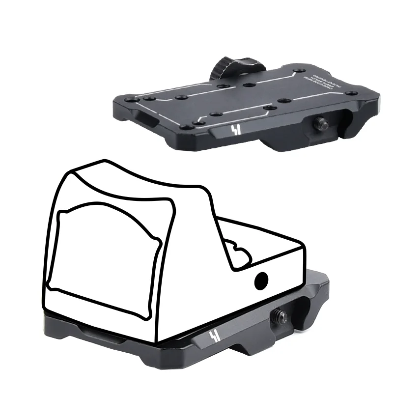 Metal Tactical REX RMR Red Dot Sight Scope Mount Reflex Sight For Glock G17 18 19 22 23 Fit Weaver Picatinny Rail Rifle for Hunt