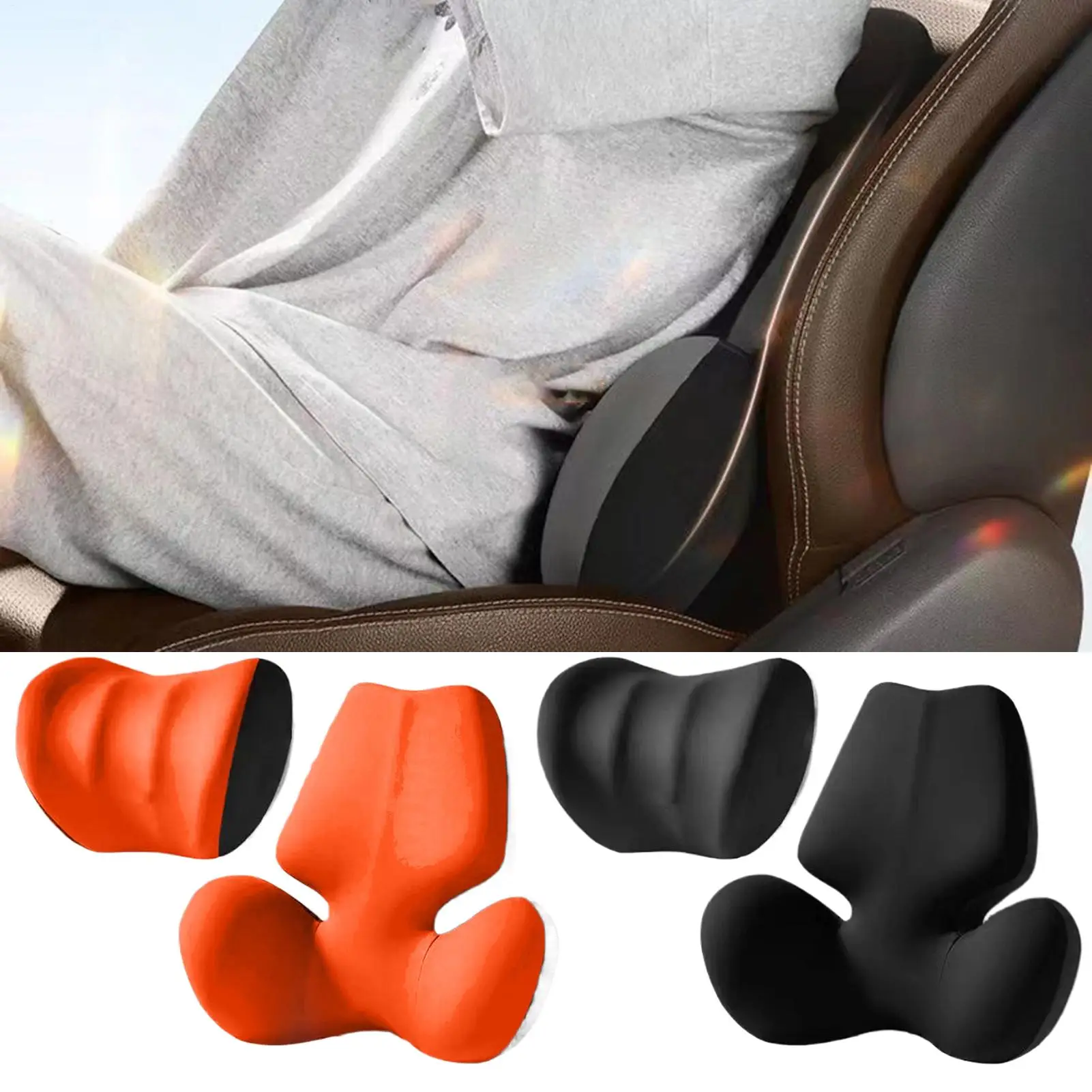 

Neck Pillow For Car Lumbar Support Pillow For Car Breathable Automobile Back Support Cushion With High-Elastic For RV Sedan