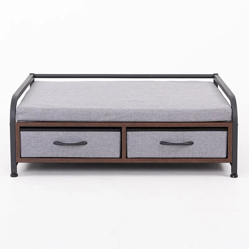 

New Arrivals Durable Wooden Pet Sofa Dog Bed With Drawers