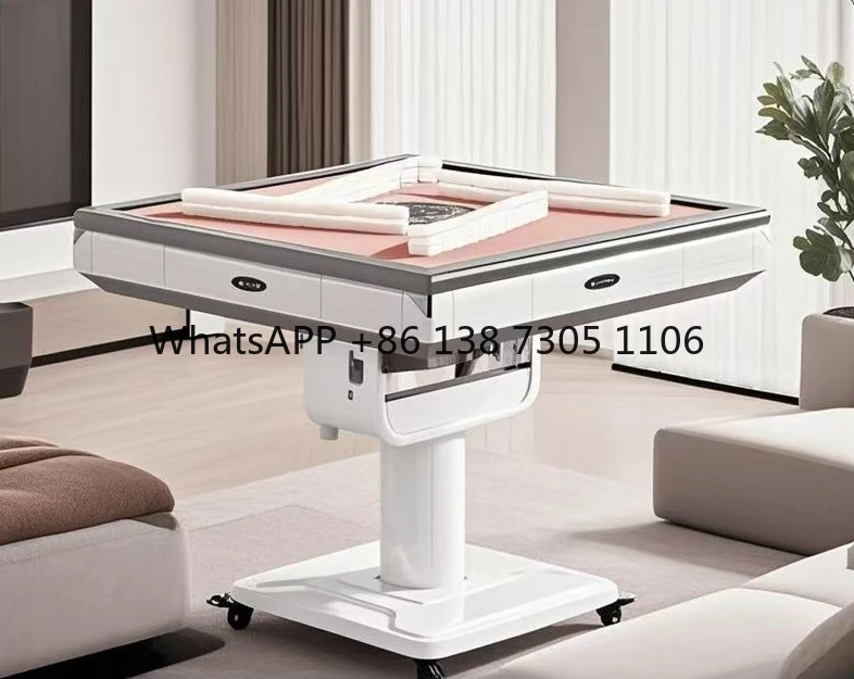 

Automatic mahjong table home folding chess and card room silent four-mouth machine automatic card barber mahjong machine
