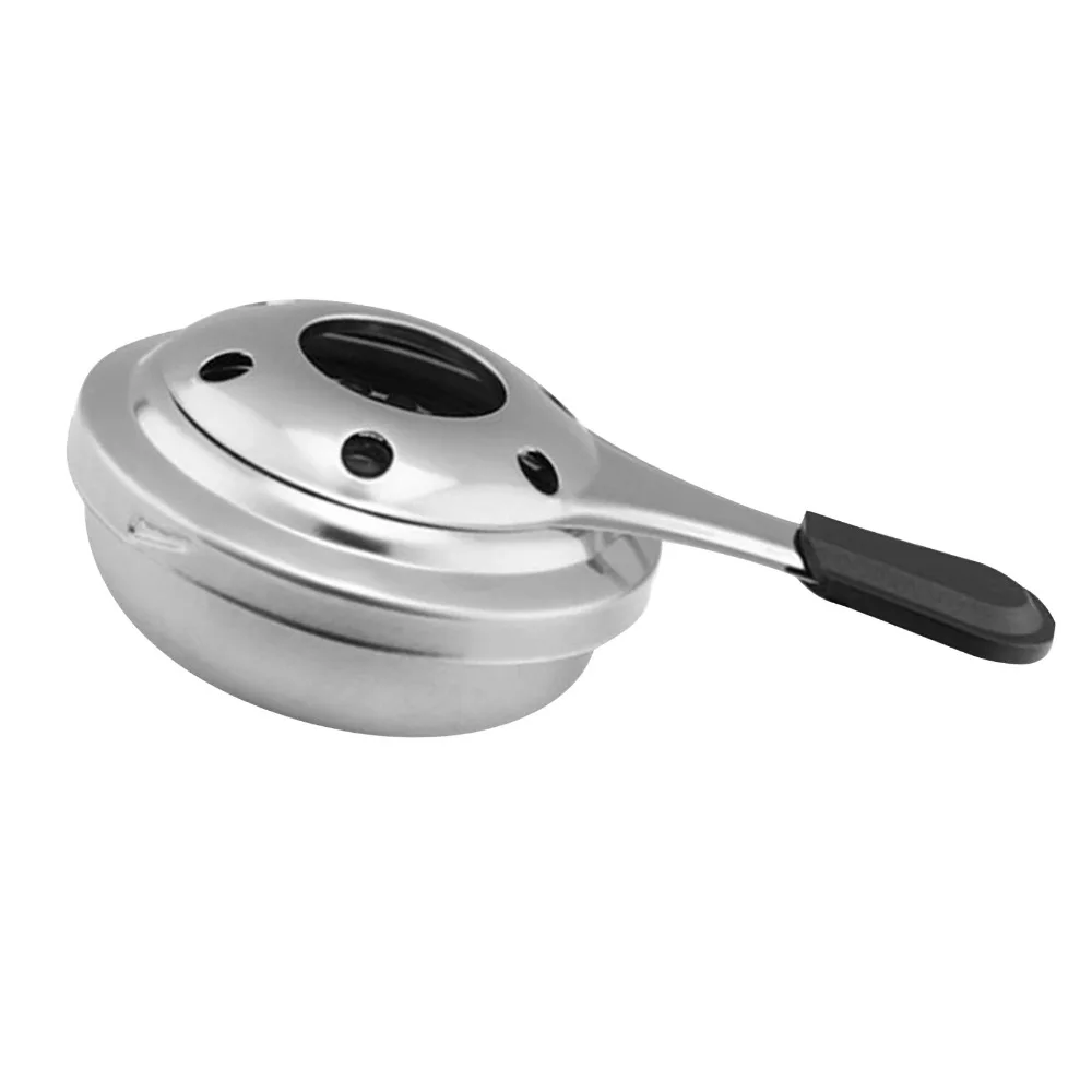 

Stainless Steel Mini Alcohol Stove Anti-Scald Handle With Safety Cover Camping Stove Portable Portable Alcohol Stove
