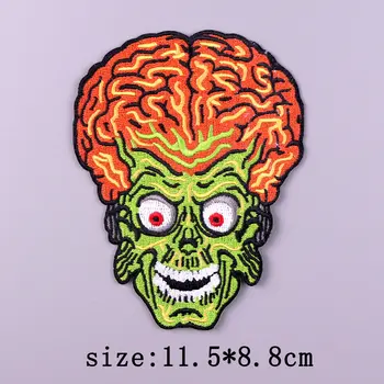 外星人UFO刺繡布貼,可用於服裝、貼紙、縫紉布貼、熱熔貼花、卡通太空圖案,可熨燙在衣服上。 10 最佳銷售 外星人補丁 - №8