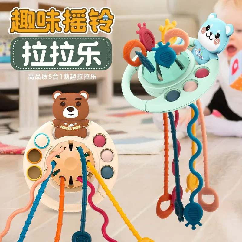 

Baby Toys Cartoon Fun Draw Chew Press Fingers Exercise Early Childhood Education Puzzle Toys for Infants Young Children Teether