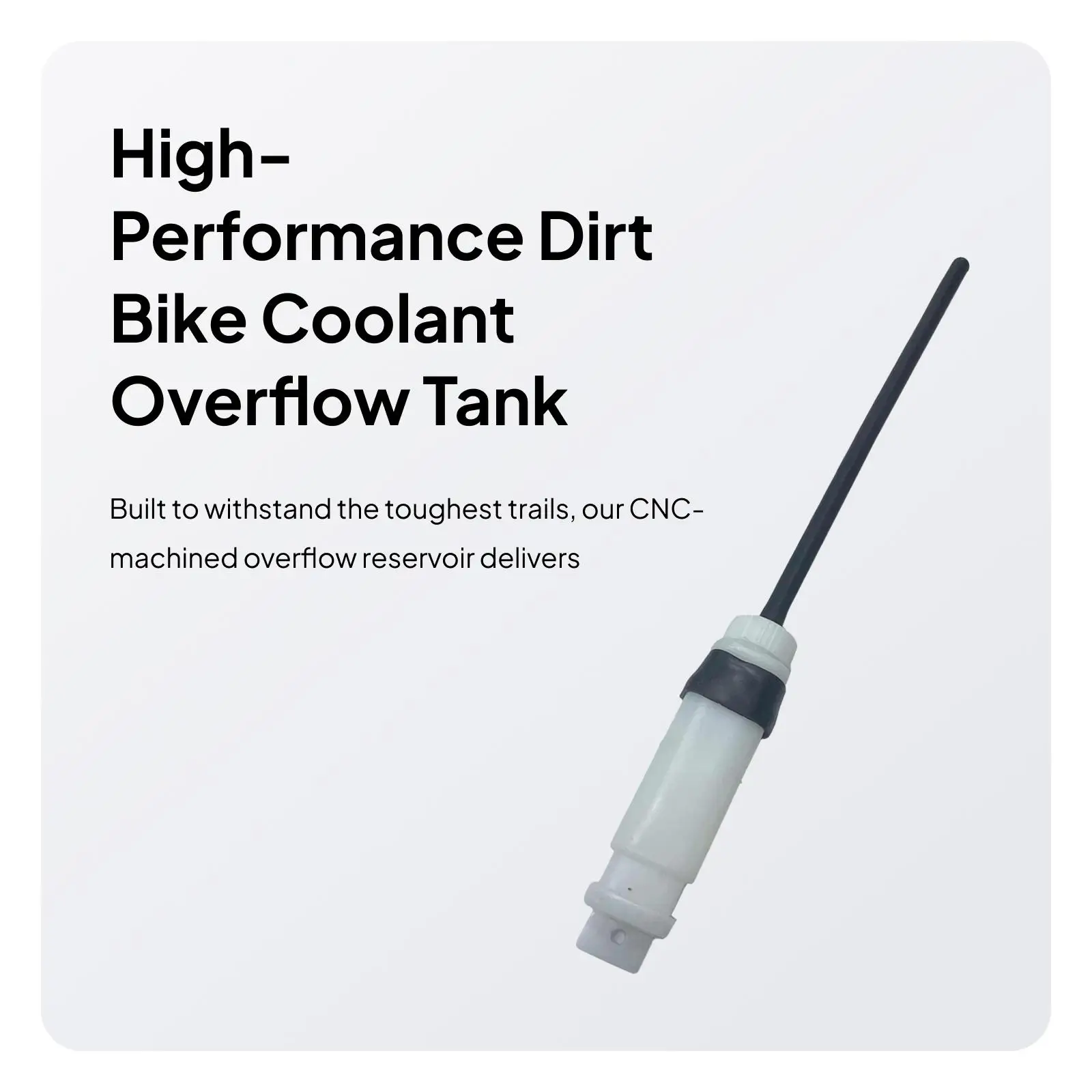 Motorcycle Engine Water Tank Coolant Reservoir Recovery Expansion Tank Plastic for Thermal Efficiency