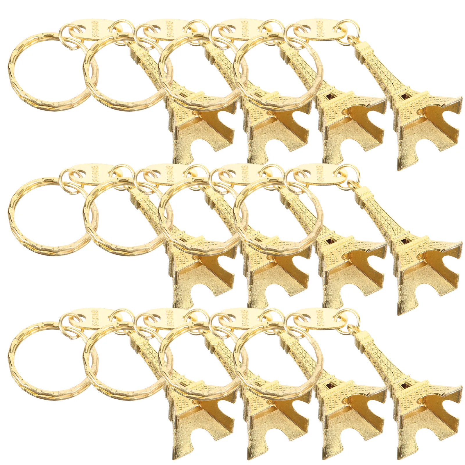 12pcs Eiffel Tower Key Chain Parisian Gifts Eiffel Tower Keychain French Souvenir Decor Girl Ladies For Party Bride Wedding