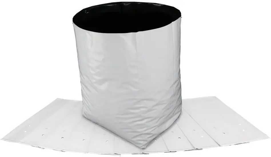

7-Gallon Indoor/Outdoor White Poly Grow Bag Planters - 50-Pack