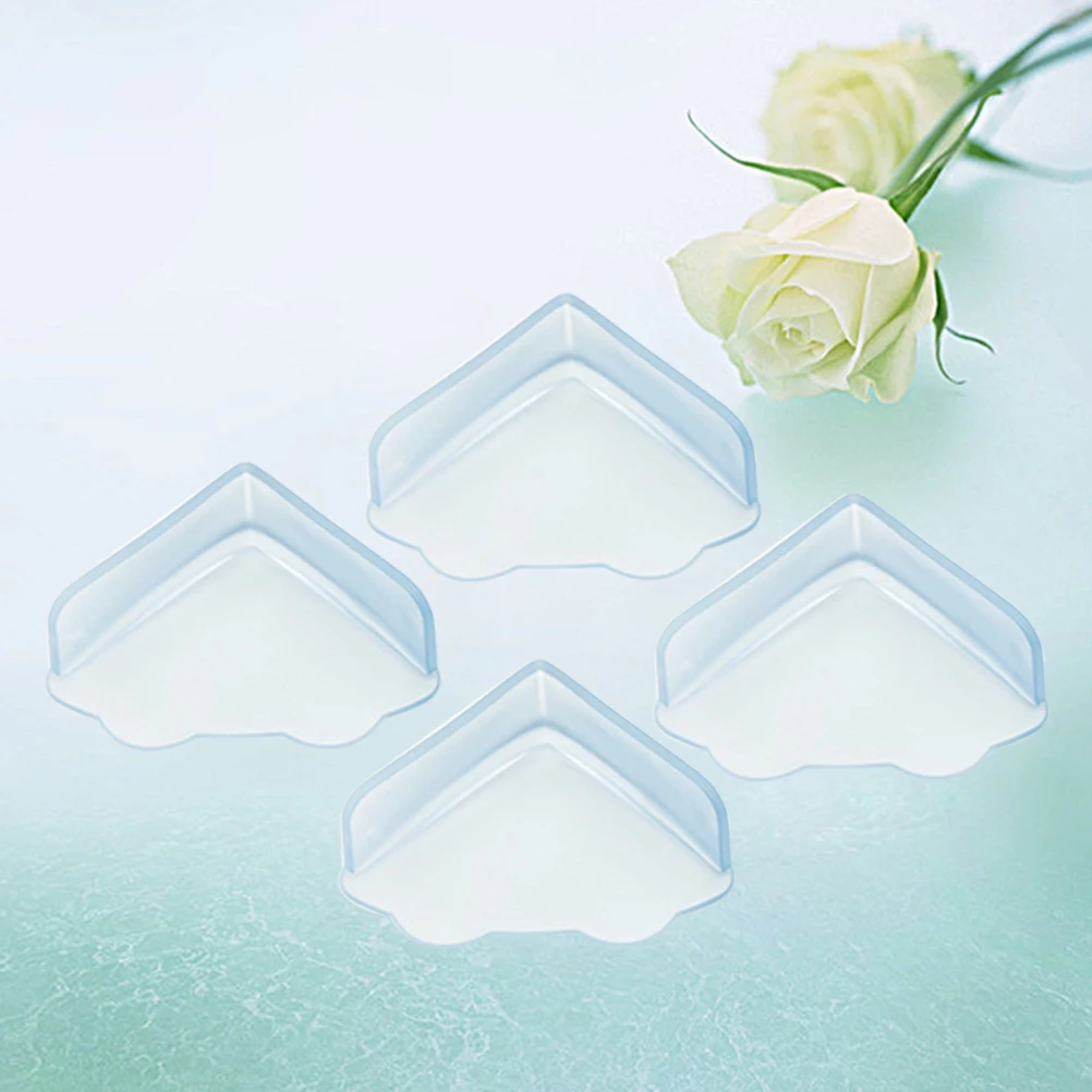 4 قطع من غطاء زاوية الطاولة الآمن لوسائد حماية الطفل مع شريط لاصق لحواف الأثاث في المنزل