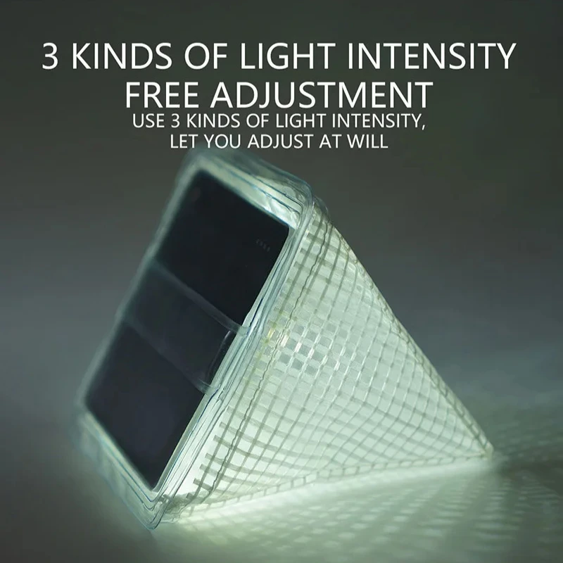 Creative and Personalized Solar Camping Triangle Folding Tent Light Camping Light with Flashing Waterproof Light