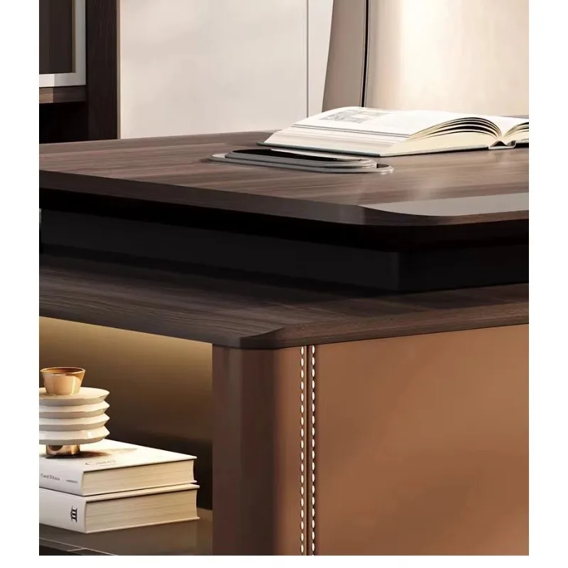 Imagen 5: Mesa de jefe moderna LTT, silla de lujo de alto sentido, combinación de mesa y silla de oficina para personas