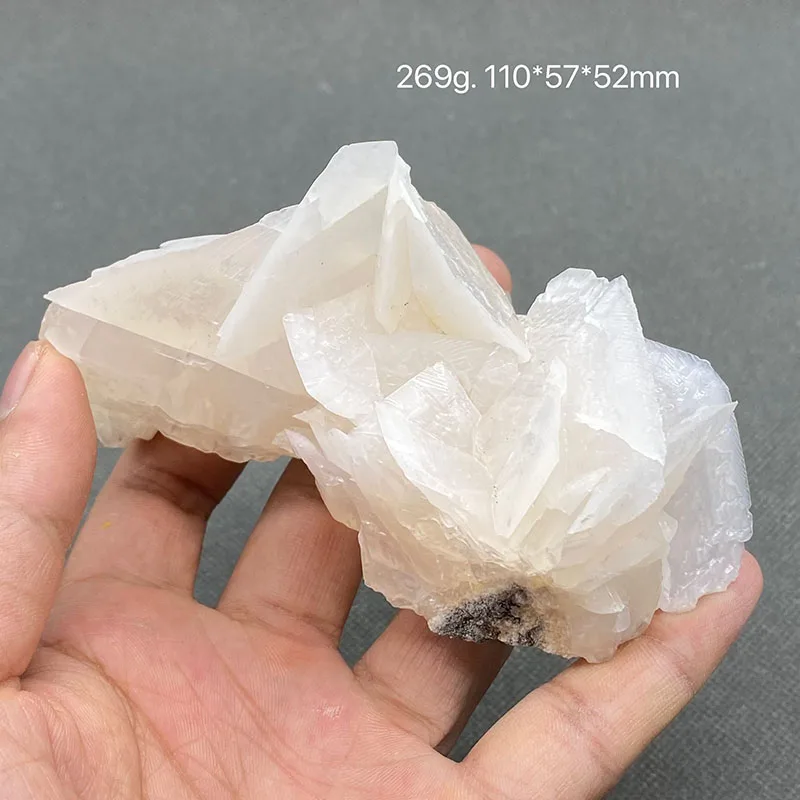 100%Natural white flake  fluorescence calcite（Fluorescent effect pink） rough specimen crystal quartz gemstone