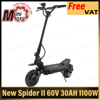 DT Minimotors New Spider II 60V 30AH Battery 1100W*2 Motor Display EY3 With APP 10inch Tire Hydraulic Brake
