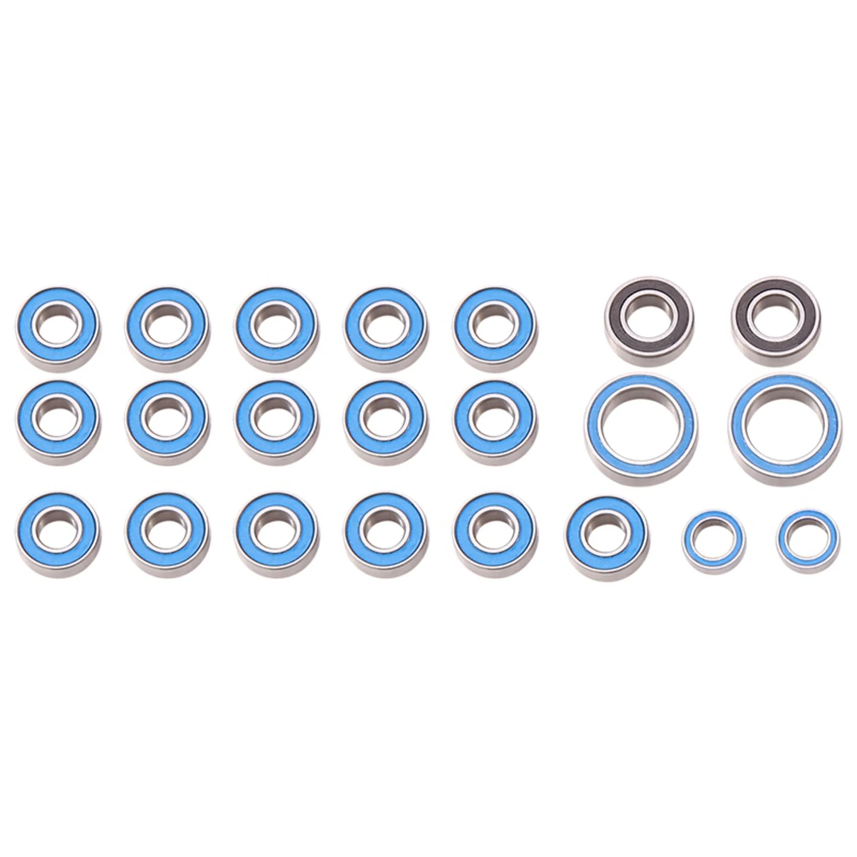 22pcs Rubber Sealed Ball Bearing Kit for Tamiya CC-02 CC02 1/10 RC Car Upgrades Parts Accessories