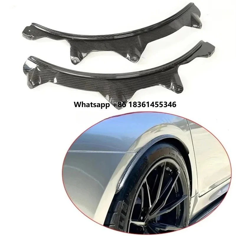 5 Series G30 G38 M5 F90 Dry Carbon Fiber M5 Style Widen Wheel Eyebrow Extension Arch Guards Mud Flaps