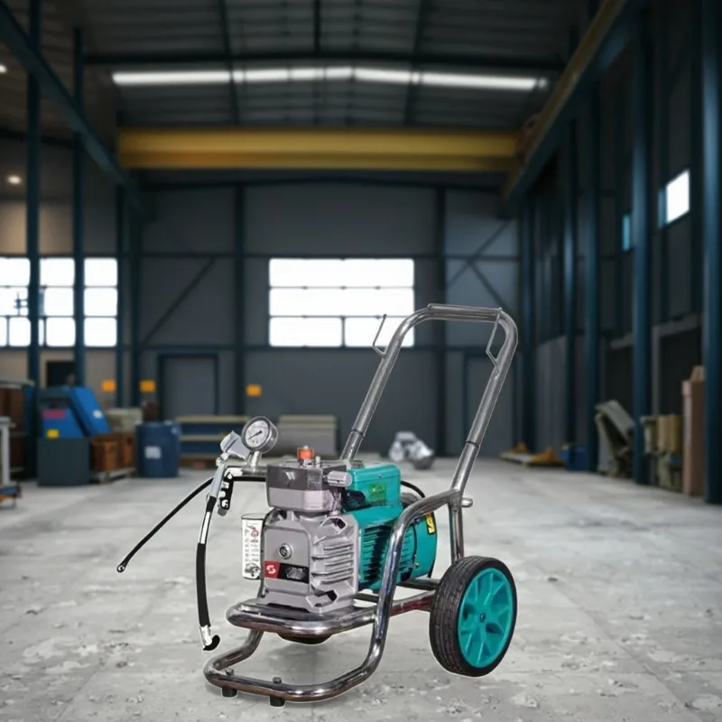 High-pressure airless sprayer for latex, special paint for color steel tile, small electric high-power spray paint machine
