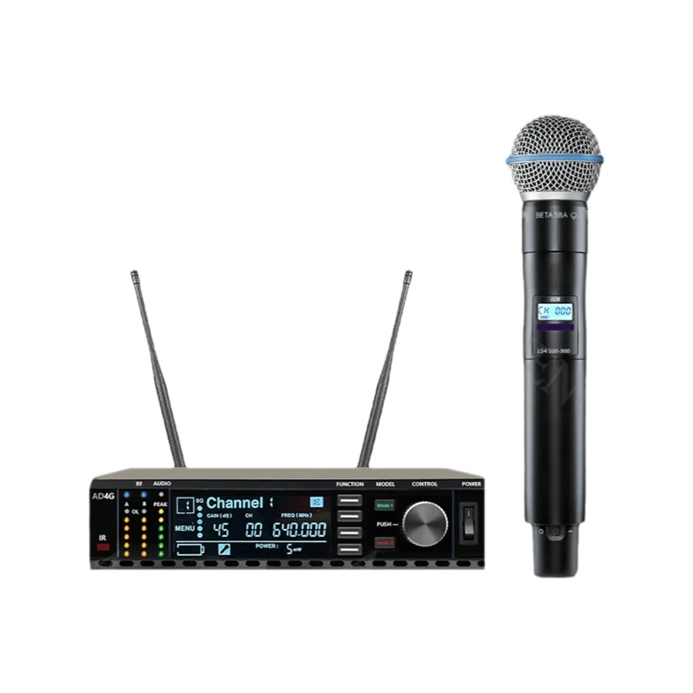A.CHENG AD4G B58 professionele draadloze microfoon UH langeafstandsontvangst, uitstekende prestaties en uitstekende kwaliteit - afbeelding 2