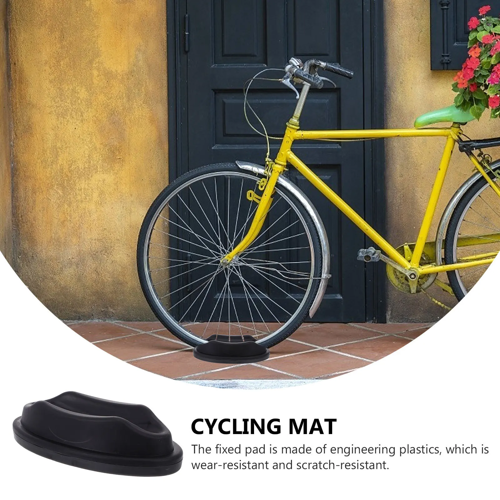 

2Pcs Front Wheel Pad Bike Support Block Plastic Stable Riser for Indoor Bicycle Trainer Platform Front Wheel Riser Blocks