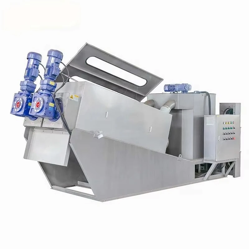 Wastewater Treatment  Automatic Multi-disc Volute Press Screw Sludge Dewatering Machine