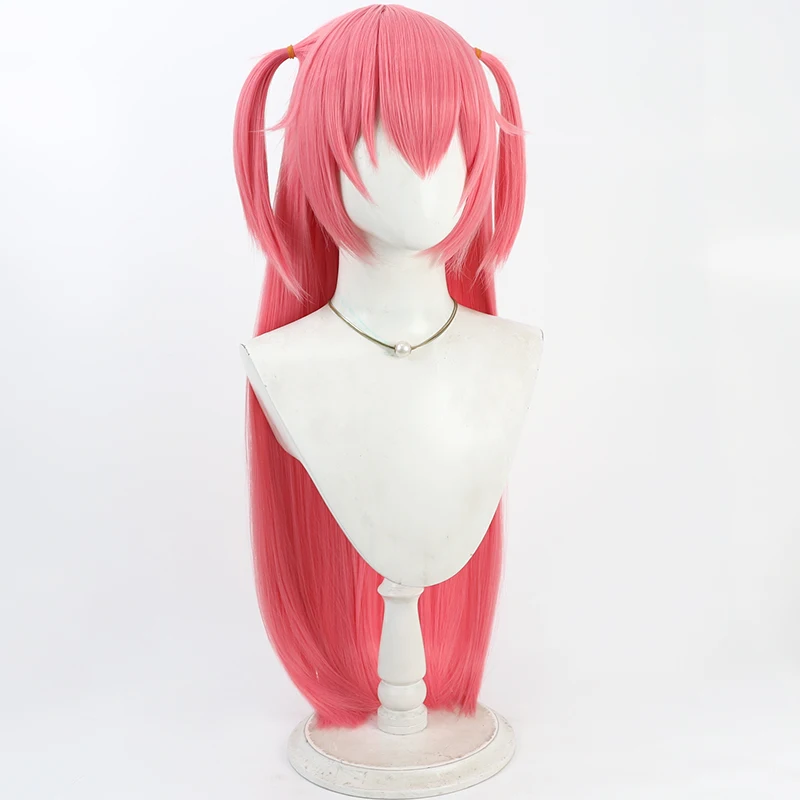 Parrucca cosplay Anime Pretty Cure Asahina Akari Halloween Party Prop Fibra sintetica resistente al calore per capelli + cappuccio per parrucca