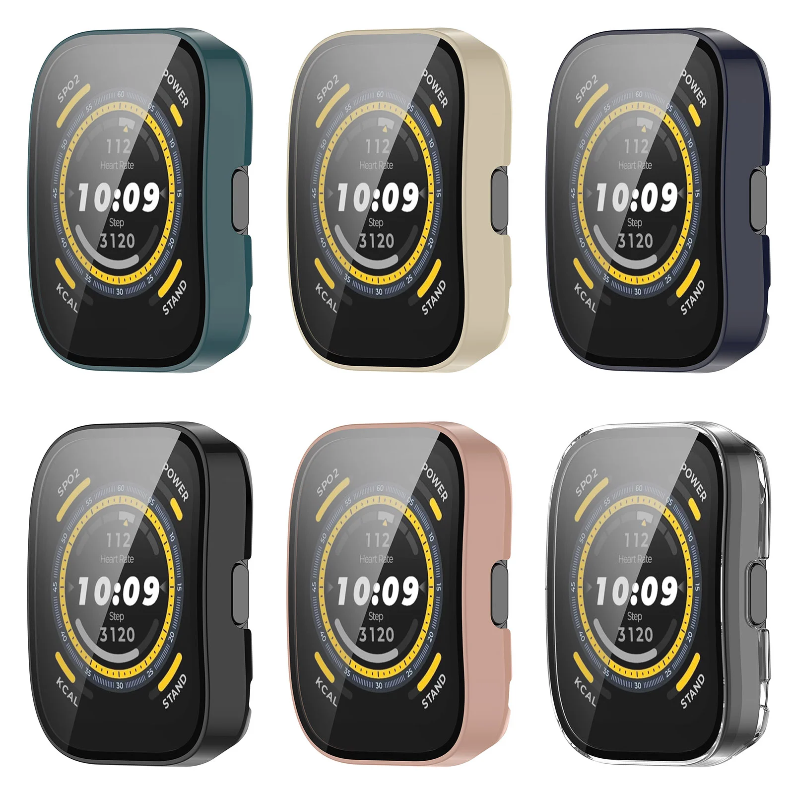 Screen Protector Case Tempered Glass for Huami Amazfit Bip 5 PC Protector Frame Bumper for Amazfit Bip 5 Smart Watch Accessories