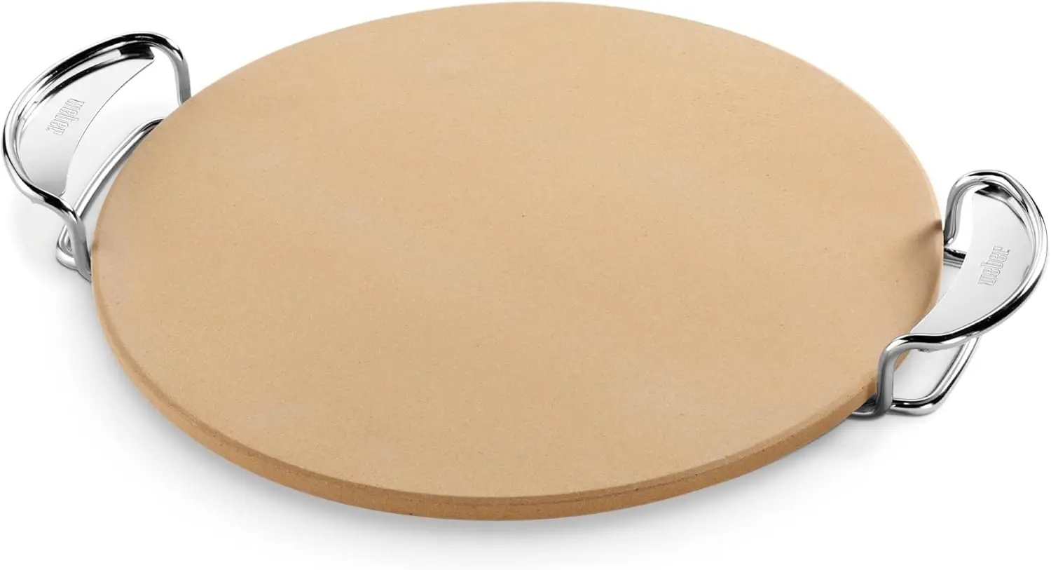 

16.7" Long Pizza Stone with Carry Rack for Gourmet BBQ Grilling, Perfect for Outdoor Cooking