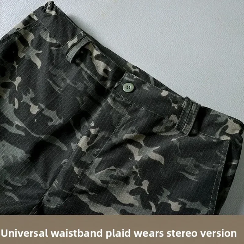 Verschleißfeste Cargohose für Herren, lässige Arbeitshose, Stretch-Hose, atmungsaktiv, mit mehreren Taschen, für den Außenbereich, wasserdicht, für Training, Wandern, für Herren – Detail 10