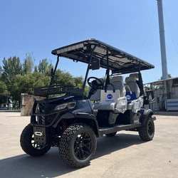 2024 New 4+2 6 Seater Electric Carts Utility Vehicle Off Road Buggy for Sale 4000w 5000w Golf Carts Electric