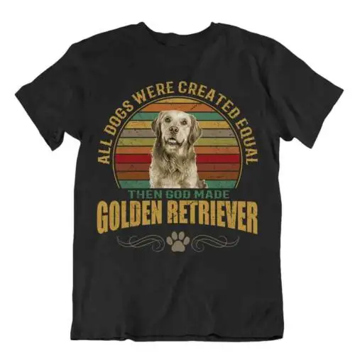 Golden Retriever dog t-shirt cute cool gift for pet lovers best friend vintage