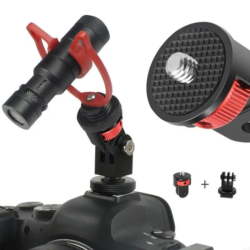 Aluminiumlegierung 1/4 Zoll Schraubstativadapter 360 drehbare Halterung für Go Pro 10 9 Insta-360 One Kamerazubehör