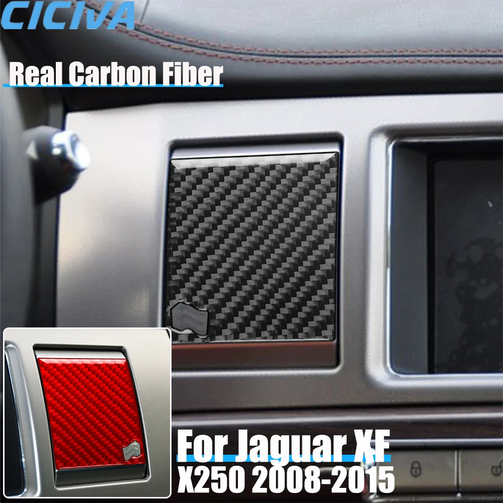 

Настоящее углеродное волокно, автомобильные аксессуары, центральная консоль, вентиляционная панель, декоративная накладка, мягкая наклейка для Jaguar XF X250 2008-2015