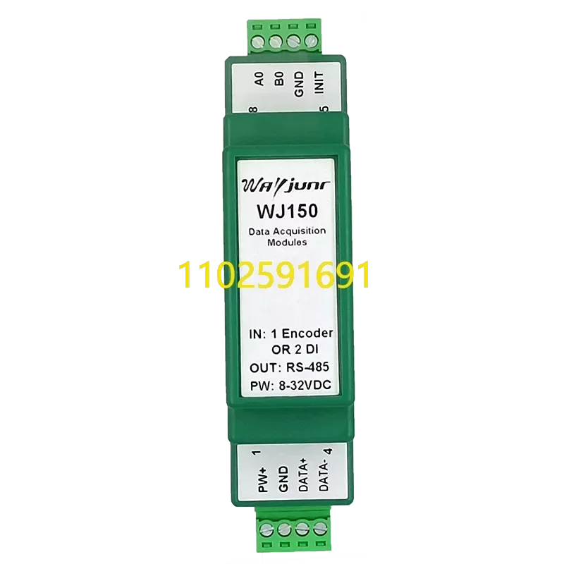 

WJ150-485 1 Way Encoder Pulse Signal Counter or 2 Way DI High-speed Counter Modbus RTU Module