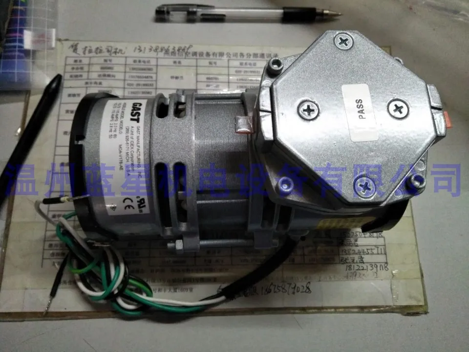 New GAST Genuine MOA-V178-AE Telling Centrifuge Vacuum Pump