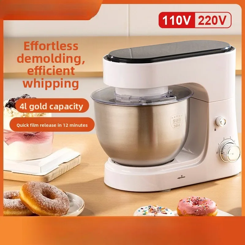 Blender Mixer Food Processor Desktop Fully Automatic Stand Mixer (Model 6081), Stainless Steel Multifunctional Blender