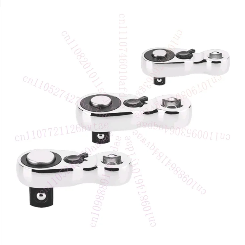 

1/4" Drive Ultra-Short Ratchet Wrench - 72 Teeth Chrome Vanadium Steel, Quick-Release Design, for Tight Space Auto Repair