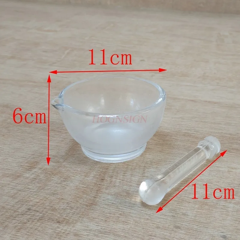 Diameter 90MM glass mortar and pestle ,educational equipment ,laboratory glass water ,lab equipment