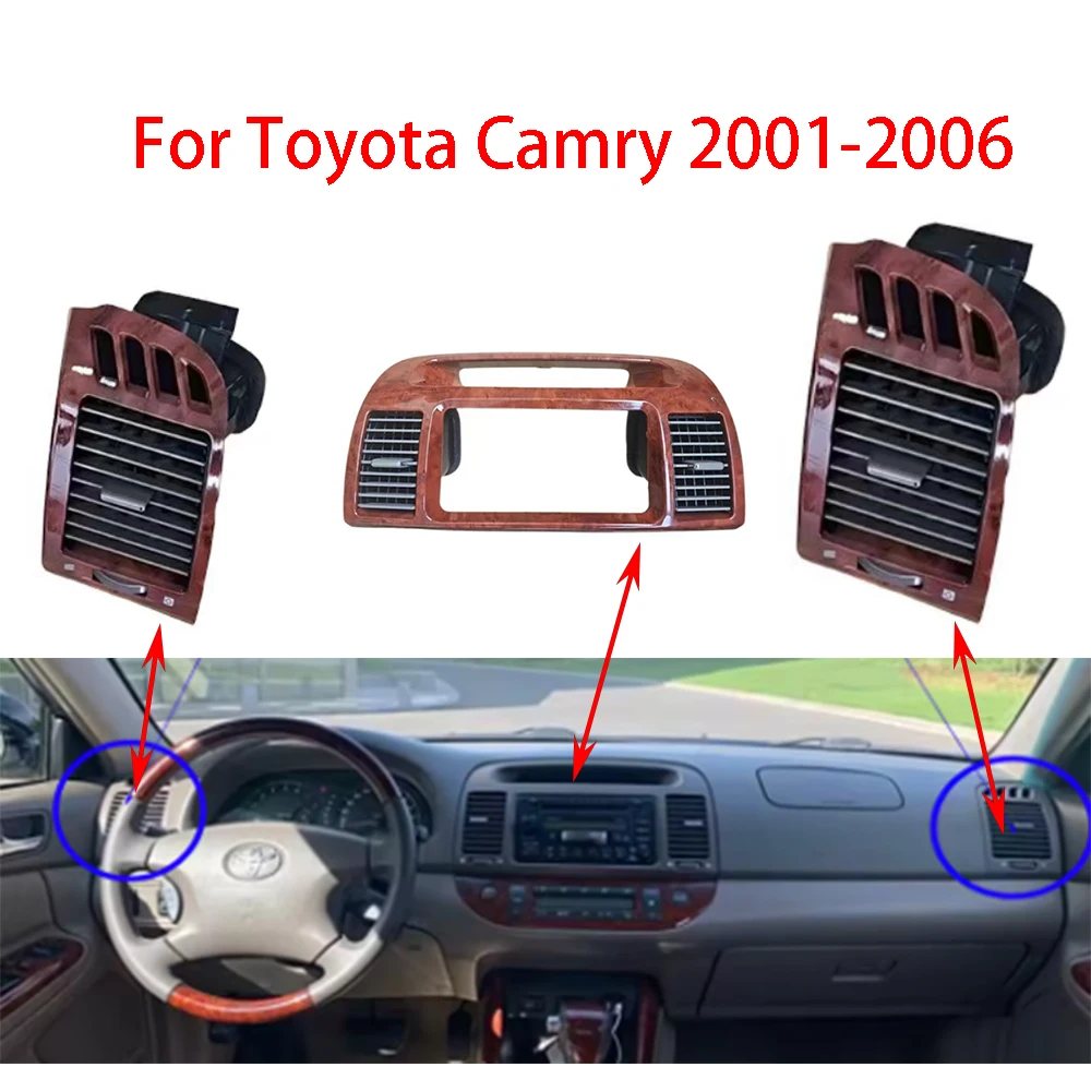 لتويوتا كامري 2001-2006 سيارة الجبهة داش مكيف الهواء منفذ مصبغة التيار المتناوب تنفيس الهواء الجمعية