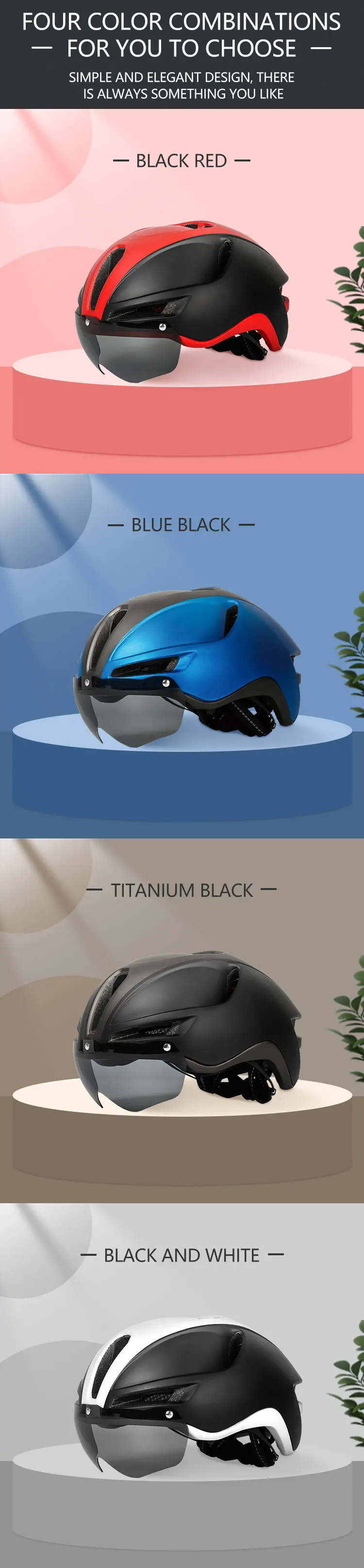 Eastinear 2023 Neuer Rennrad-Mountainbike-Helm für Erwachsene, Herren, Outdoor-Sport, Radfahren, Sicherheitshut mit LED-Aufladung, Rücklichtbrille – Detail 8