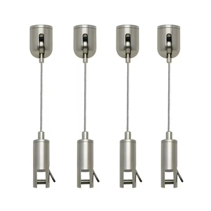 0.5/1mm Retractable Steel Wire Rope Picture Hanging Cable Stainless Steel Acrylic Billboard Fixture Sling