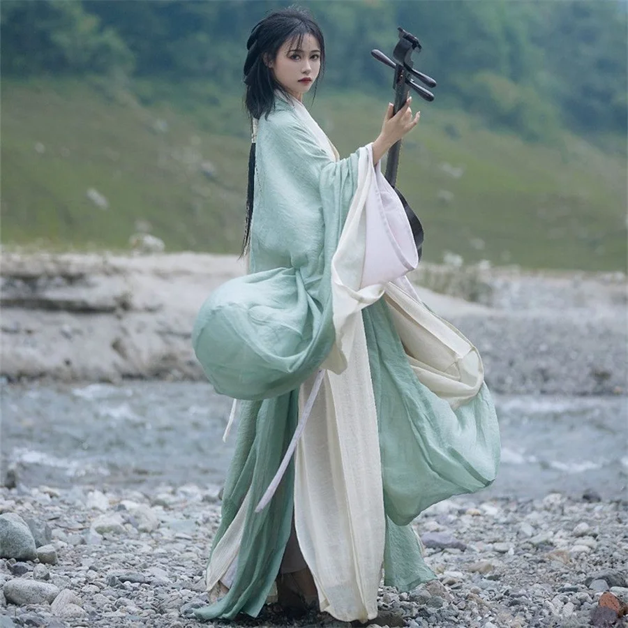 

Hanfu Dress Women Traditional Clothes Halloween Carnival Cosplay Costume purpal&White Dress Ancient Hanfu Plus Size XXL Chinese