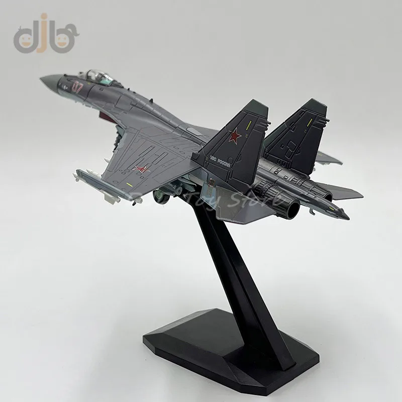 1:100 Diecast Military Aircraft Collection Model Toys SU-35 Super Flanker Jet Fighter Replica