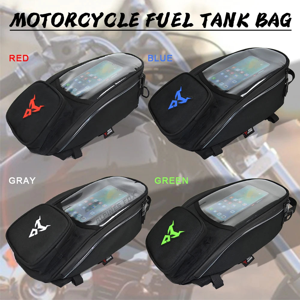 Waterproof Magnetic Motorcycle oil Fuel Tank Bag Navigation Universal Motorbike Riding Cycling Tool Backpack Portable image 3