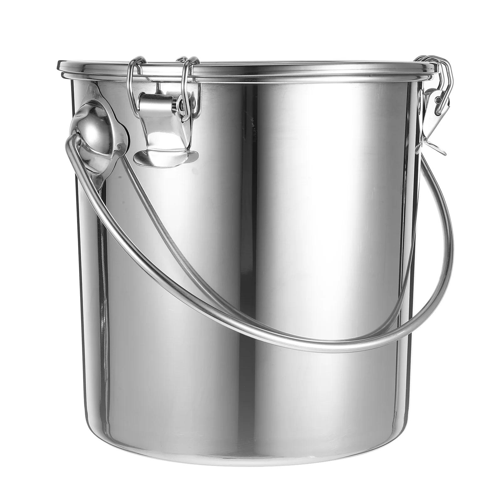 

Герметичное ведро из нержавеющей стали, герметичный контейнер для хранения пищевой жидкости, сверхмощное транспортное ведро, портативная ручка